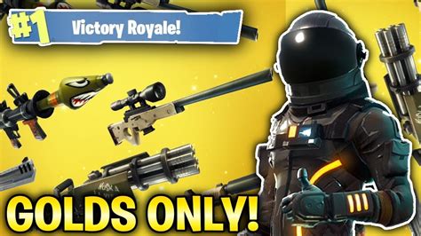 Legendary Weapons Only New Solid Gold Gamemode Fortnite Battle