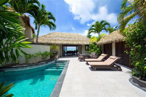 22 Te Manava Luxury Villas And Spa Ultimate Beachfront Villa Courtyard