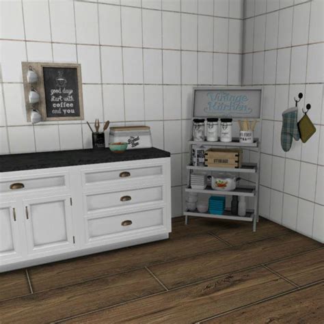 Leo 4 Sims Kitchen Storage Shelves Sims 4 Downloads Kitchen