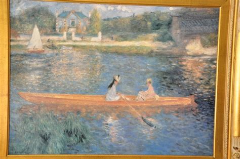 Framed Print Of Pierre Auguste Renoirs The Skiff La Yole
