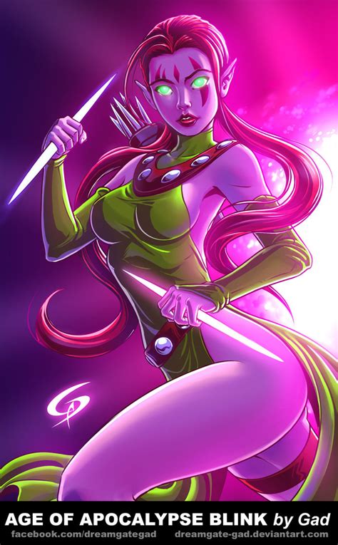 Age Of Apocalypse Blink By Gad By Dreamgate Gad On Deviantart