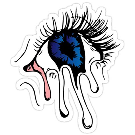 Looking for the ideal third eye lion art life love trippy gifts? "Cool Trippy Melting Eye" Stickers by Lauren Roche | Redbubble