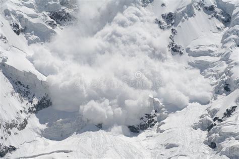 Snow Avalanche Stock Image Image Of Mountaineering Rocky