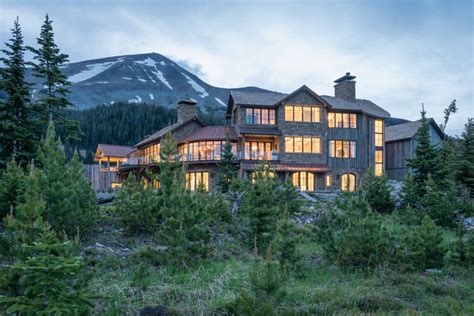 Big Sky House Rustic House Exterior Other By Jlf And Associates