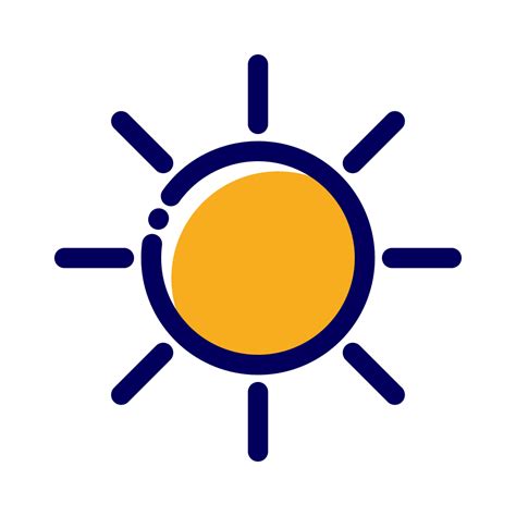 Sun Sunny Yellow Weather Beach Climate Day Icon Free Download