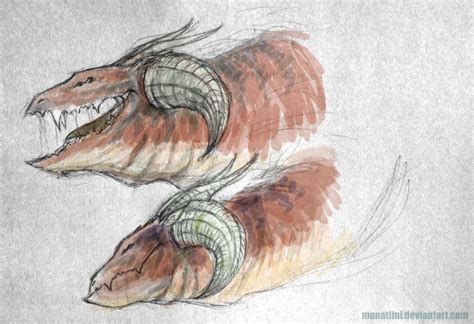 Dragon Sketch By Manatiini On Deviantart