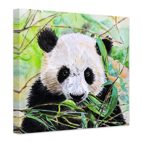 Toetzke Panda Canvas Print Square Wall
