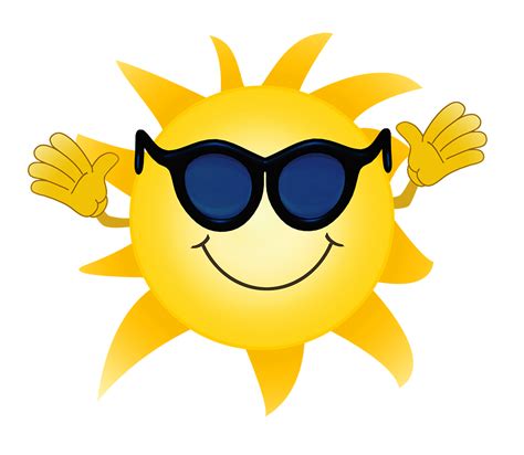 Sun With Sunglasses Vector Hd Images Sun Illustration With Clip Art Library
