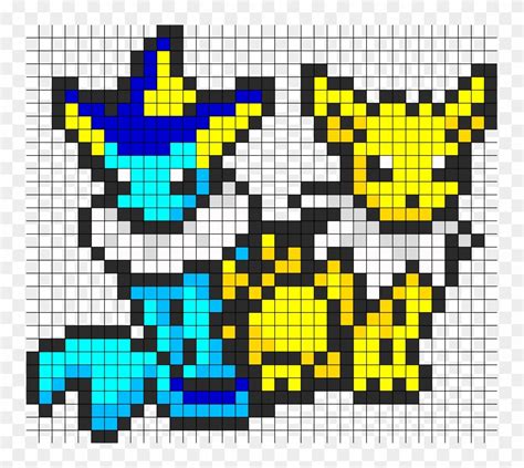 Pokemon Pixel Art Grid Easy