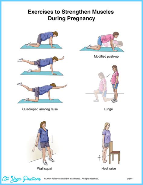 First Trimester Pregnancy Exercises