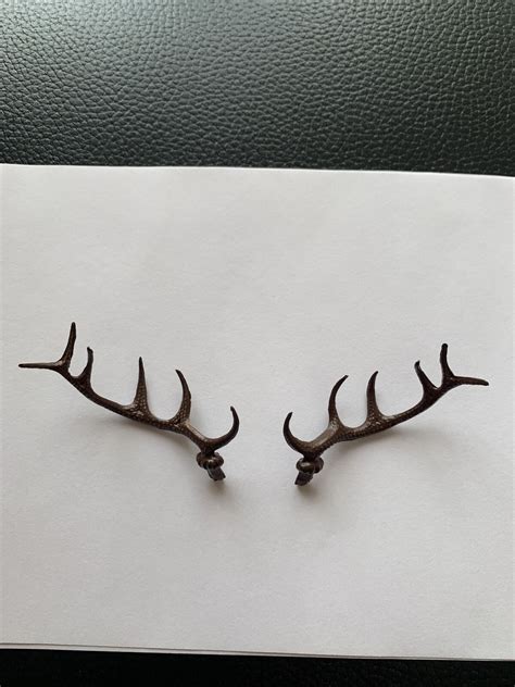 Cuckoo Clock Deer Antlers Parts New 2 12 Inches Length Stag Set Of 2