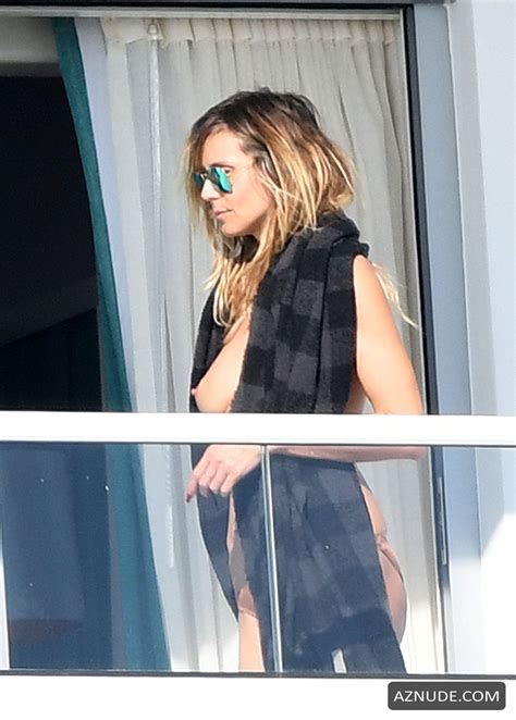 Heidi Klum Topless On A Balcony In Miami Aznude