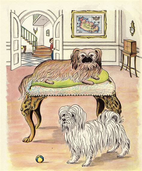 1950 Vintage Maltese And Pekingese Print Jauss Dog Art Etsy Dog