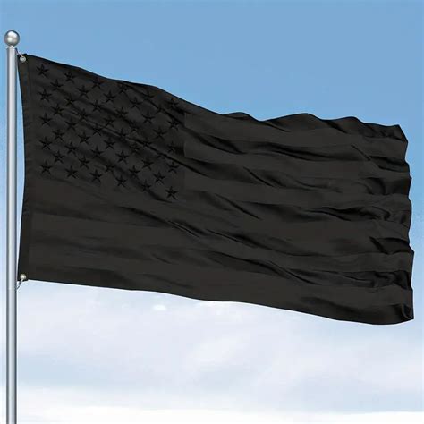 Premium Quality All Black American Flag Us Flag With Temu