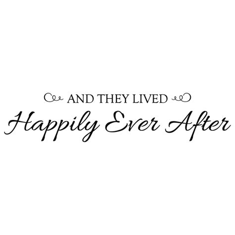 And They Lived Happily Ever After Wall Decal Bamm Graphix