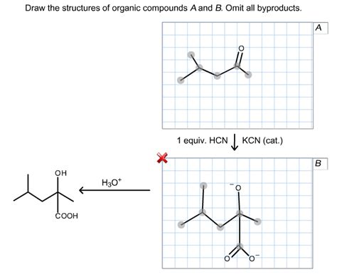 Solved Draw The Structures Of Organic Compounds A And B Chegg Com