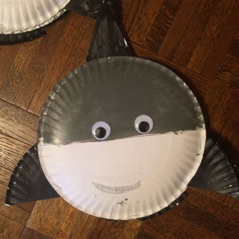 Paper Plate Shark Ocean Crafts Paper Plates Plates