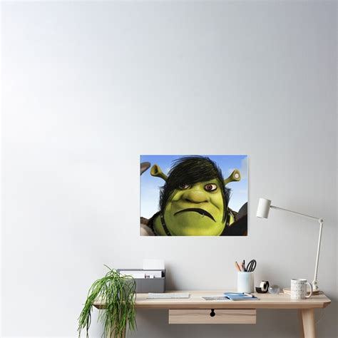 Emo Shrek Poster For Sale By Alexis6214 Redbubble