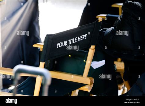 Directors Chair Cinema Hi Res Stock Photography And Images Alamy