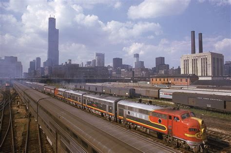 Transpress Nz Amtraks Texas Chief Leaving Chicago 1971 And 1973