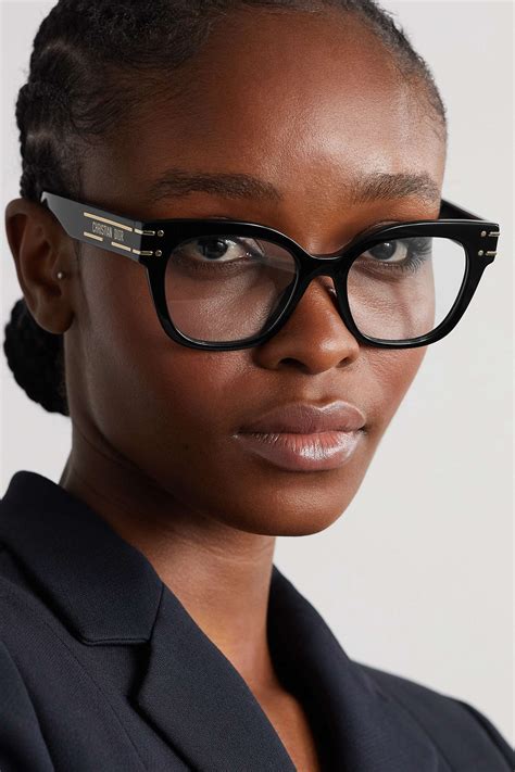 black diorsignature square frame acetate and gold tone optical glasses dior eyewear net a porter