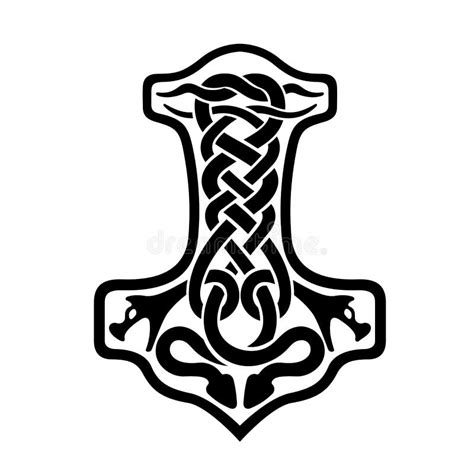 Thor S Hammer Mjolnir Celtic Knot Scandinavian Viking Style Ornament