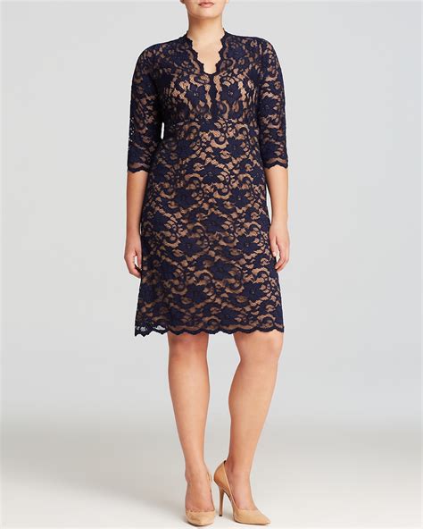 Karen Kane Plus Lace Illusion Dress Bloomingdales