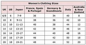 L 39 Effet Des Vêtements Clothes Size Conversion Chart Uk Us Germany