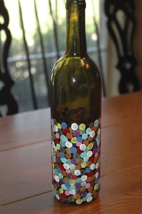 Hand Painted Wine Bottle For 800 Available At