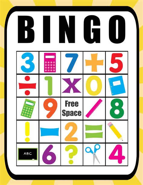 Homeschool Teacher Resource Free Printable Classroom Bingo