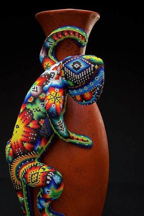 Just The Magic From Mexico Huichol Art Mexican Culture Mexican Folk Art