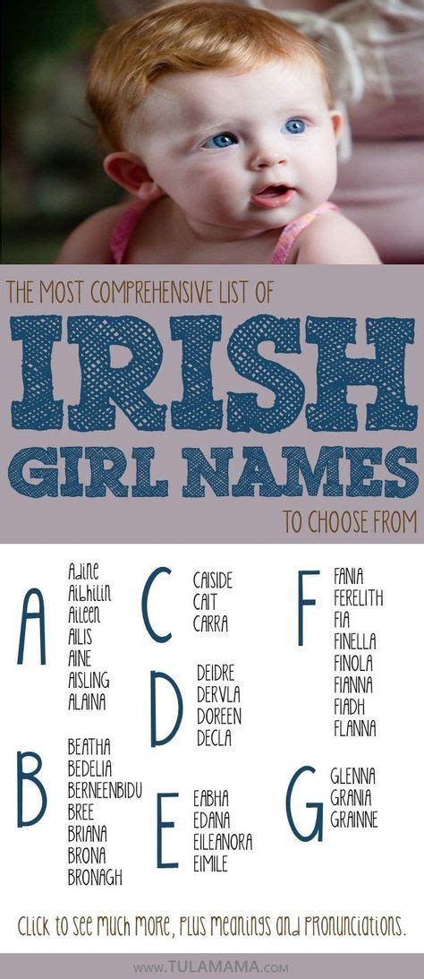 Most Comprehensive List Of Irish Names To Choose From Irish Girl