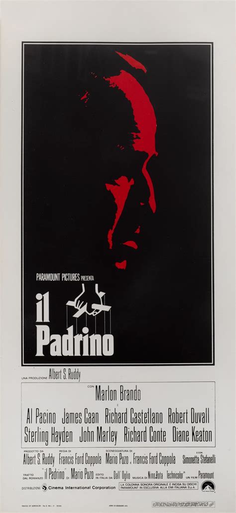 The Godfather Il Padrino Poster Italian Original Film Posters Online Collectibles