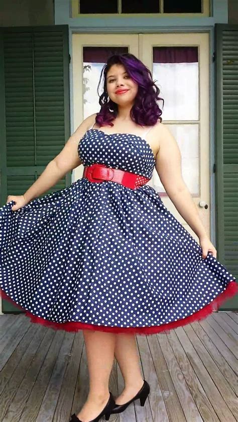Blueberry Hill Fashions Plus Size Rockabilly Dresses For Less Cute Polka Dot Swing Dress Up