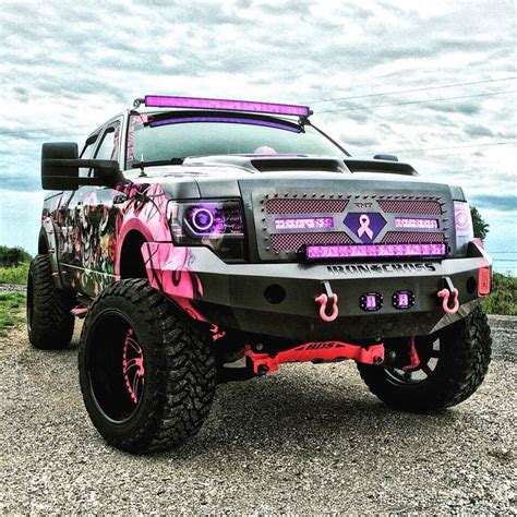 Lifted Pink And Purple Truck Jacked Up Chevy Jacked Up Trucks New