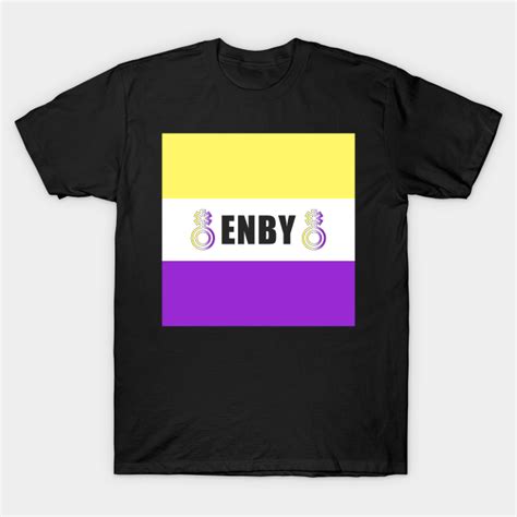 Enby Non Binary Pride Flag Symbol Enby Non Binary T Shirt Teepublic