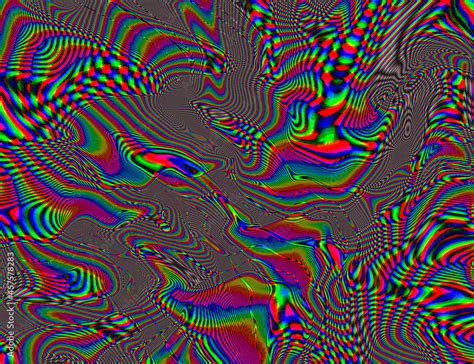 Trippy Psychedelic Rainbow Background Glitch Lsd Colorful Wallpaper