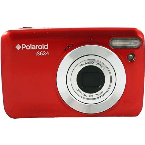 Polaroid 16 Mp 6x Optical Zoom Digital Camera With 24 Lcd Screen Red