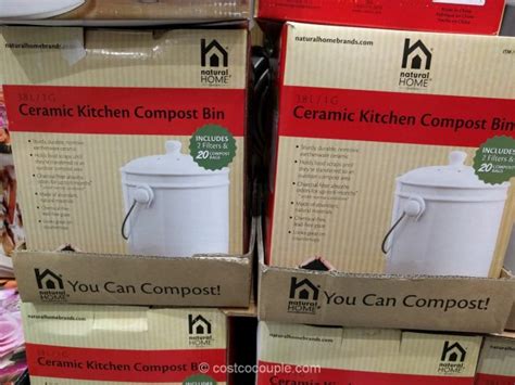 And your compost bin is complete. Natural Home Ceramic Kitchen Compost Bin