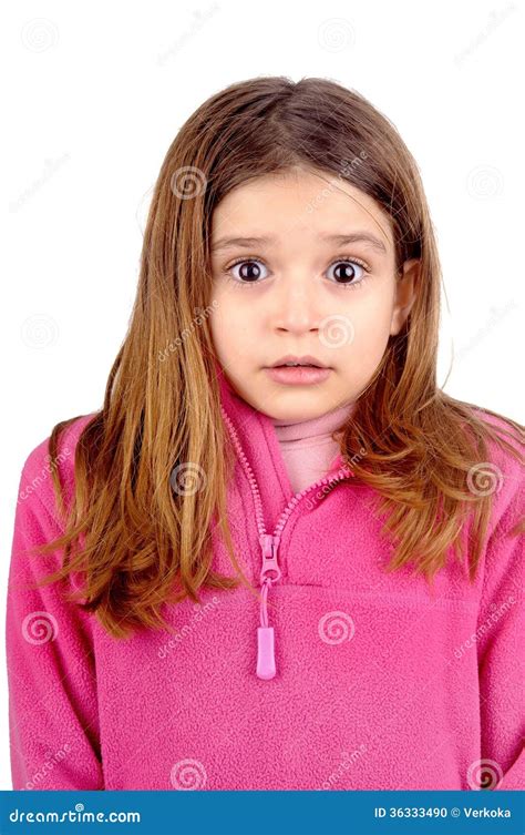 Little Girl Stock Photo Image Of Isolated Girl Expression 36333490