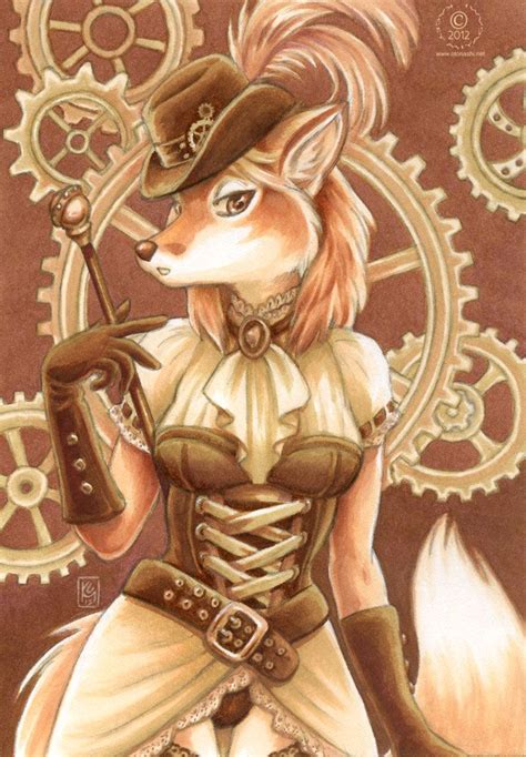 Copper And Lace By Kaceym Steampunk Animals Anthro Furry Anime Furry