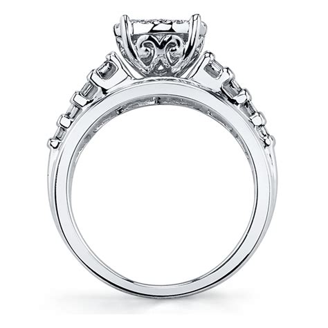 Cherish 14k White Gold Diamond Engagement Ring 1 12 Cttw