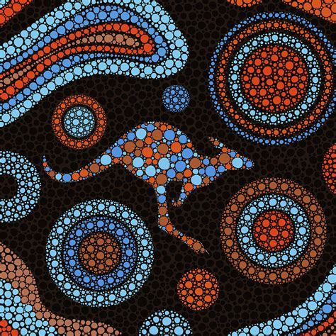 Australian Aboriginal Art Dot Paintings Symbols Aboriginal Artwork Bb