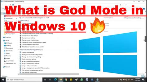 Activate God Mode In Windows 10 Windows Master Control Panel