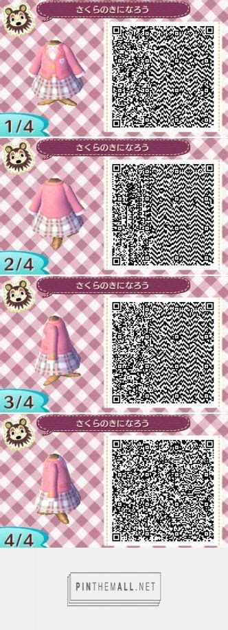 Pink School Uniform With Blazer And Tartan Skirt Animal Crossing Qr