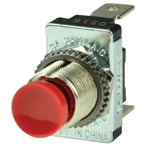 Bep Marine Spst Momentary Contact Switch Red Red Spst Momentary