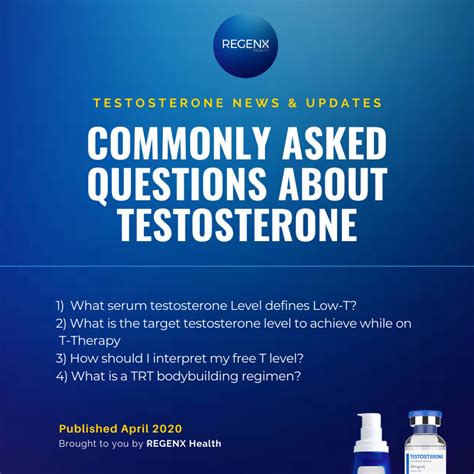 Commonly Asked Questions About Testosterone Replacement Therapy