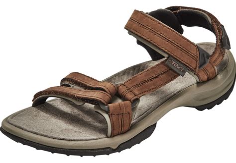 Teva Terra Fi Lite Leather Sandals Women Brown At Uk