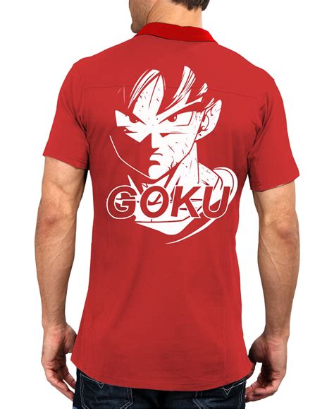 Redwolf offers a wide range of products from cool t shirts and sweatshirts to accessories like badges, posters, laptop skins and fridge magnets. Goku Red Polo Tee - Swag Shirts