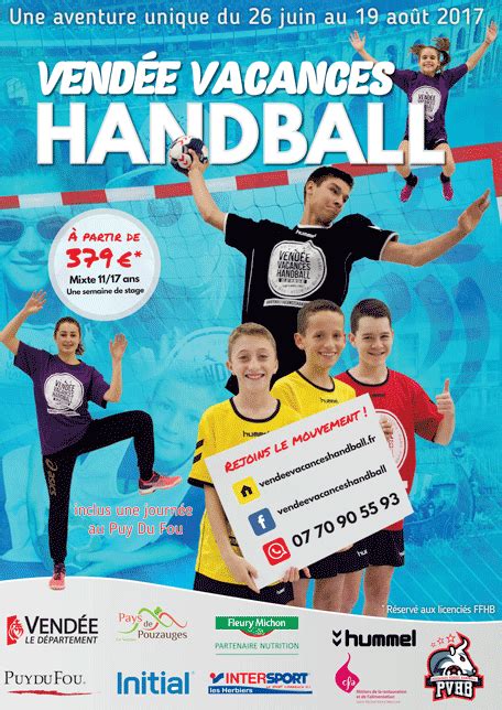 Stage Handball en Vendée Comité de Vendée de Handball